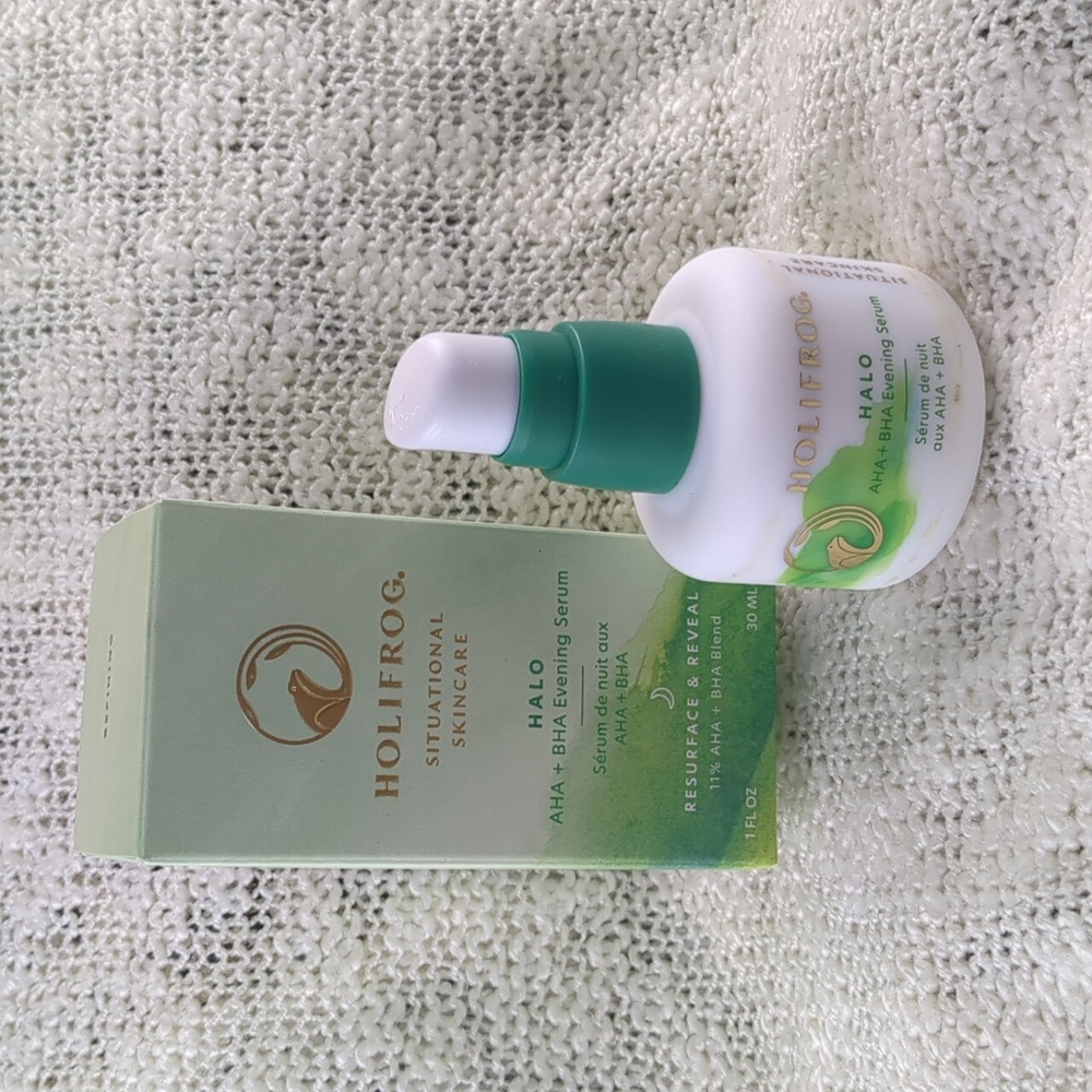 Holifrog Halo Exfoliating AHA+BHA Night Serum, 30ml/1.0fl oz